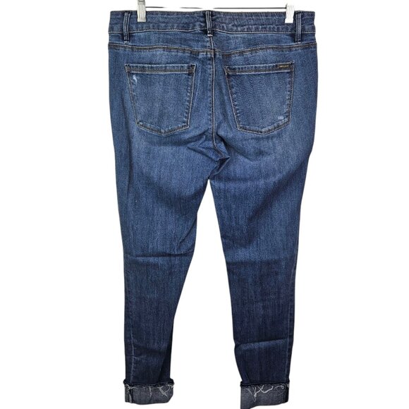 White House Black Market Jeans‎ The Skinny Ankle Stretch Mid Rise Blue Size 6L - Picture 6 of 13